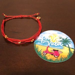 Red and gold Malibu Pura Vida Bracelet